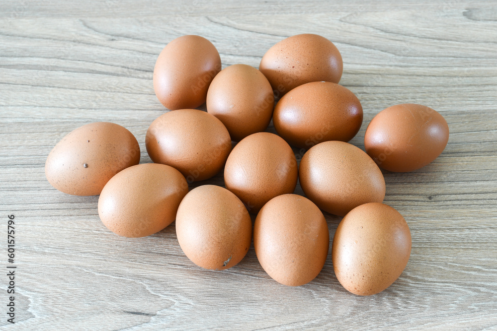 Eggs on a table Eggs on a table