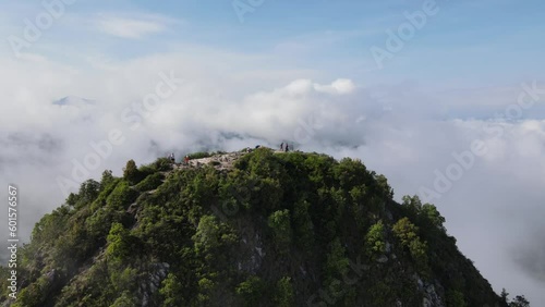 sea of mist Gunungsilipat at South of thailand photo