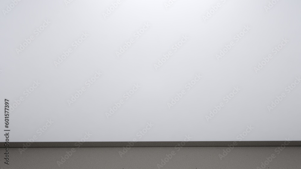 Empty room space background. With concrete floor perspektive pattern and texture and empty concrete wall for background. Interior abstract background for design and decoration. 3D Illustration. 3D Ren