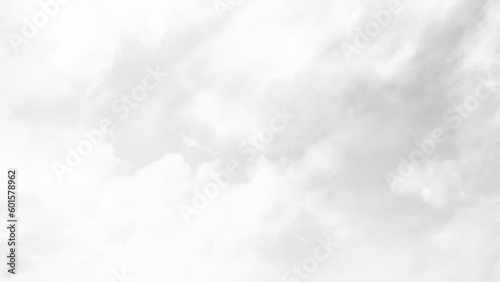 Gray sky with whimsical curly cloud, copy space. Vector art