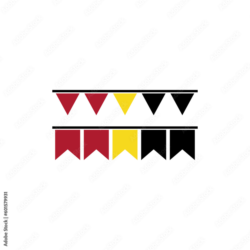 Angola flags icon set, Angola independence day icon set vector sign symbol Angola flags icon set, Angola independence day icon set vector sign symbol