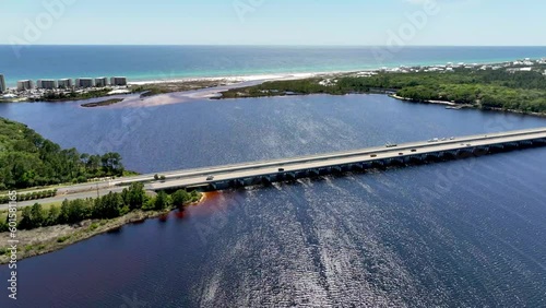 Wallpaper Mural Lake Powell Florida outfall into the Gulf of Mexico aerial captured in 5k Torontodigital.ca