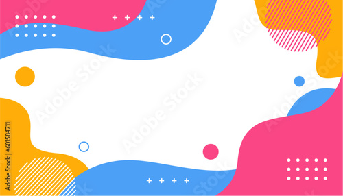 Beautiful abstract vector background. Multicolor background with waving geometric shapes. Suitable for various designs such as templates, banners, covers and others