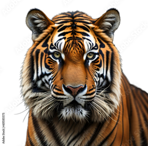 Bengal Tiger  Royal Tiger  Big Tiger  isolated  transparent background  no background. Generative AI.