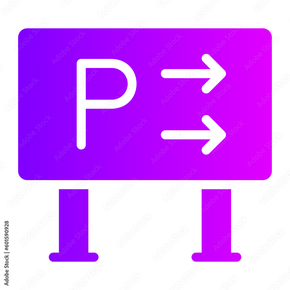 parking gradient icon parking gradient icon