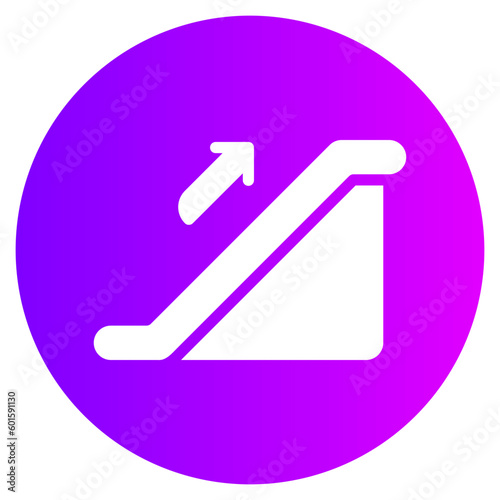 escalator gradient icon