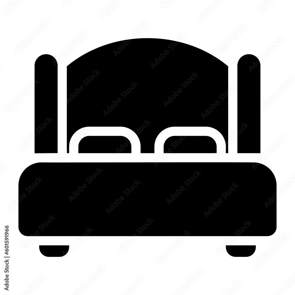 bed glyph icon