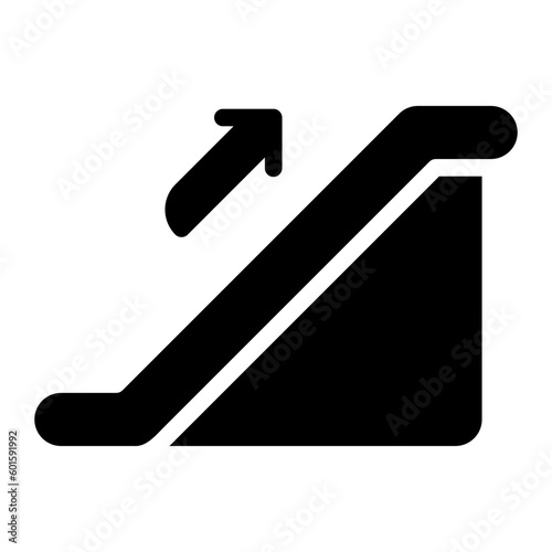 escalator glyph icon