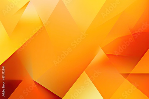 Yellow orange abstract background, Geometric shapes, Color gradient