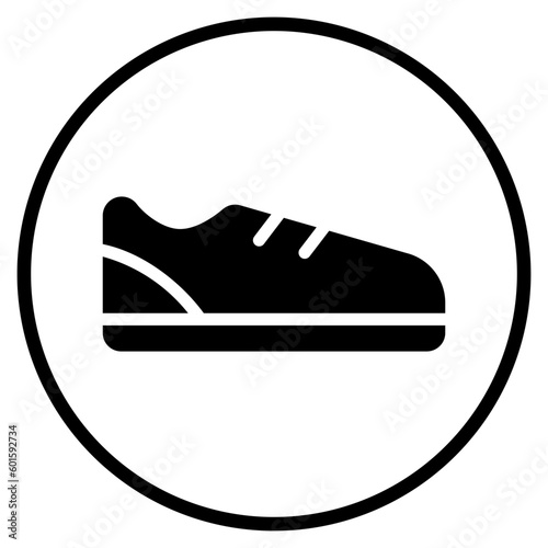 sneaker glyph icon