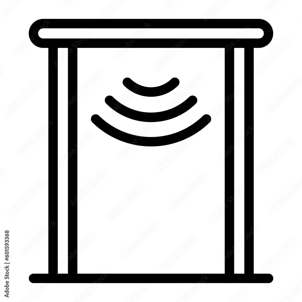 security gate line icon