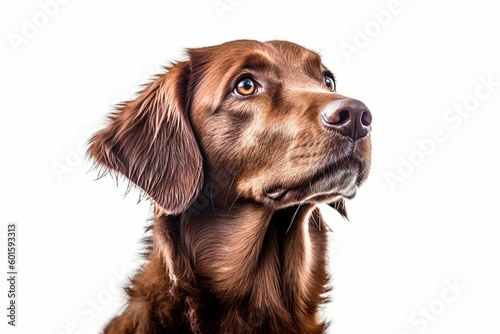 Retrato de un perro de color marrón.  Chesapeake bay retriever © David Martínez