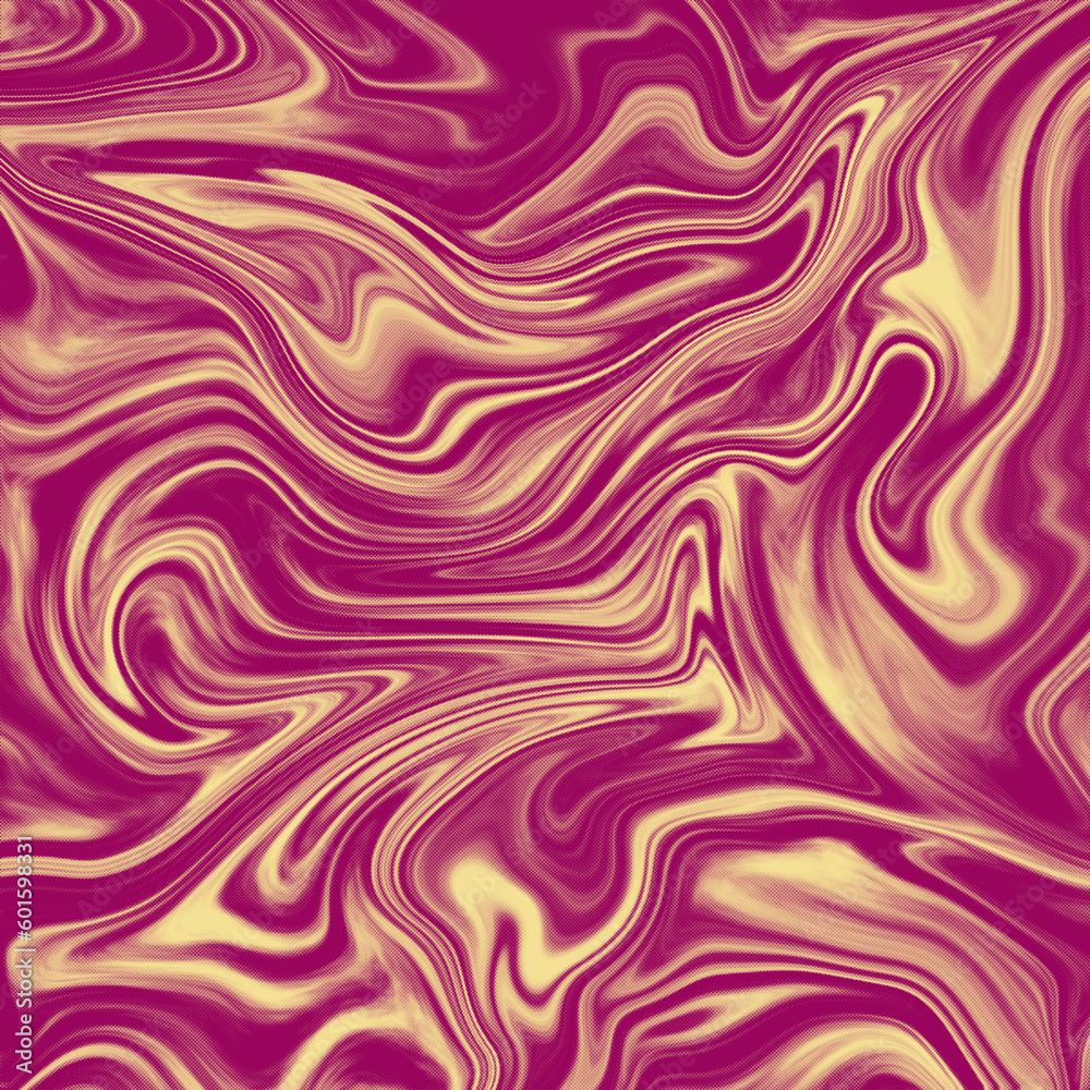 red yellow groovy wavy lines, red abstract classic retro swir, grunge texture