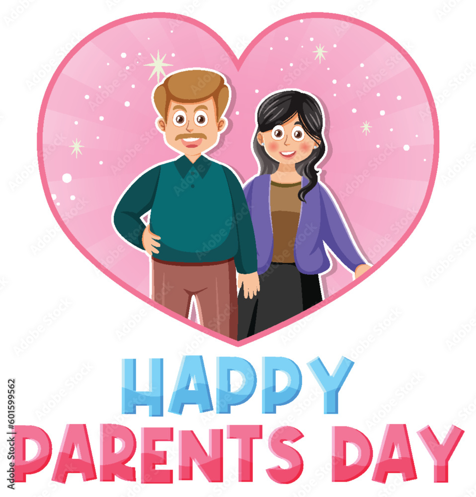 Happy parent day banner Happy parent day banner