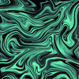 dark green groovy wavy lines, green abstract classic retro swir, grunge texture 