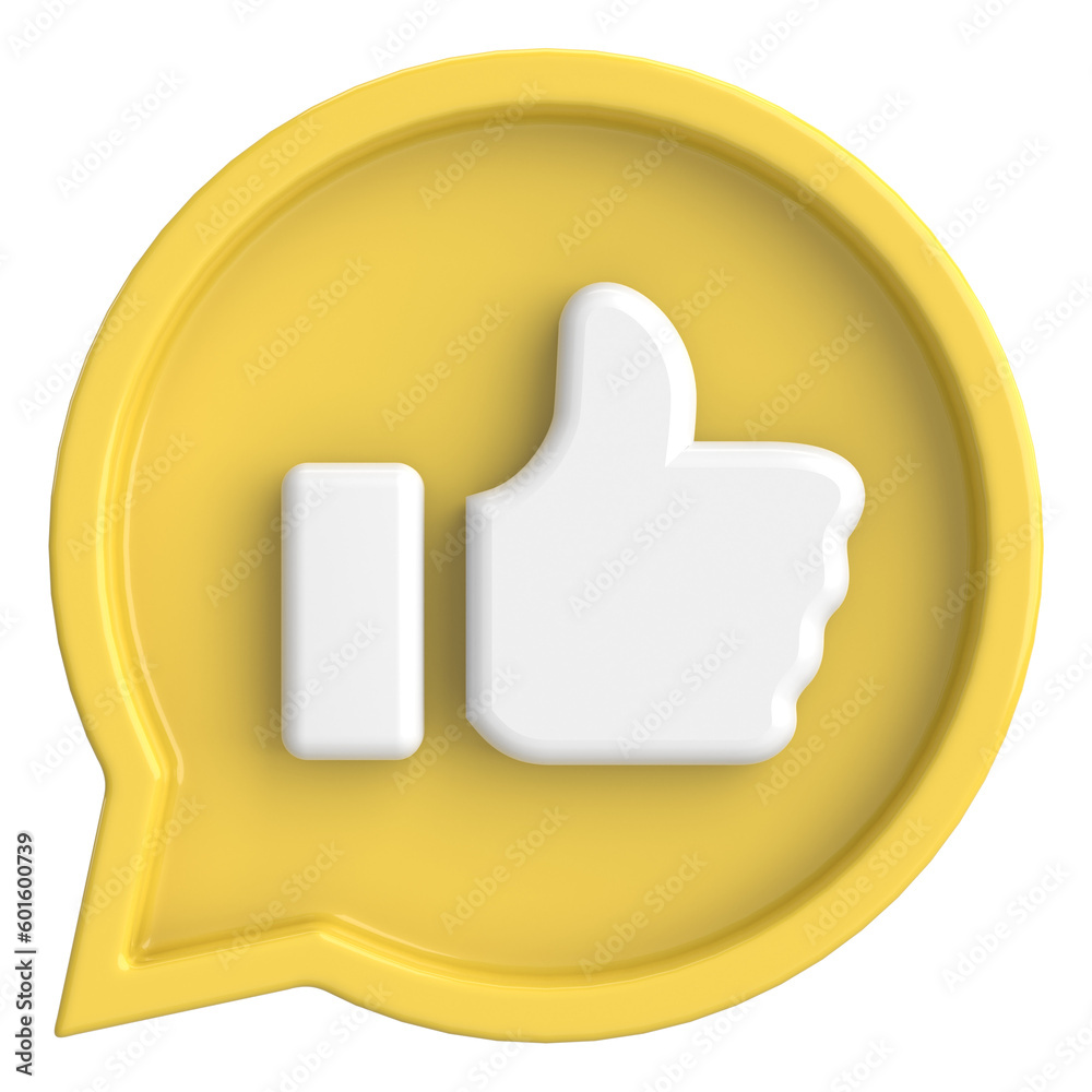Like button. Like icon. 3D illustration. Like button. Like icon. 3D illustration.