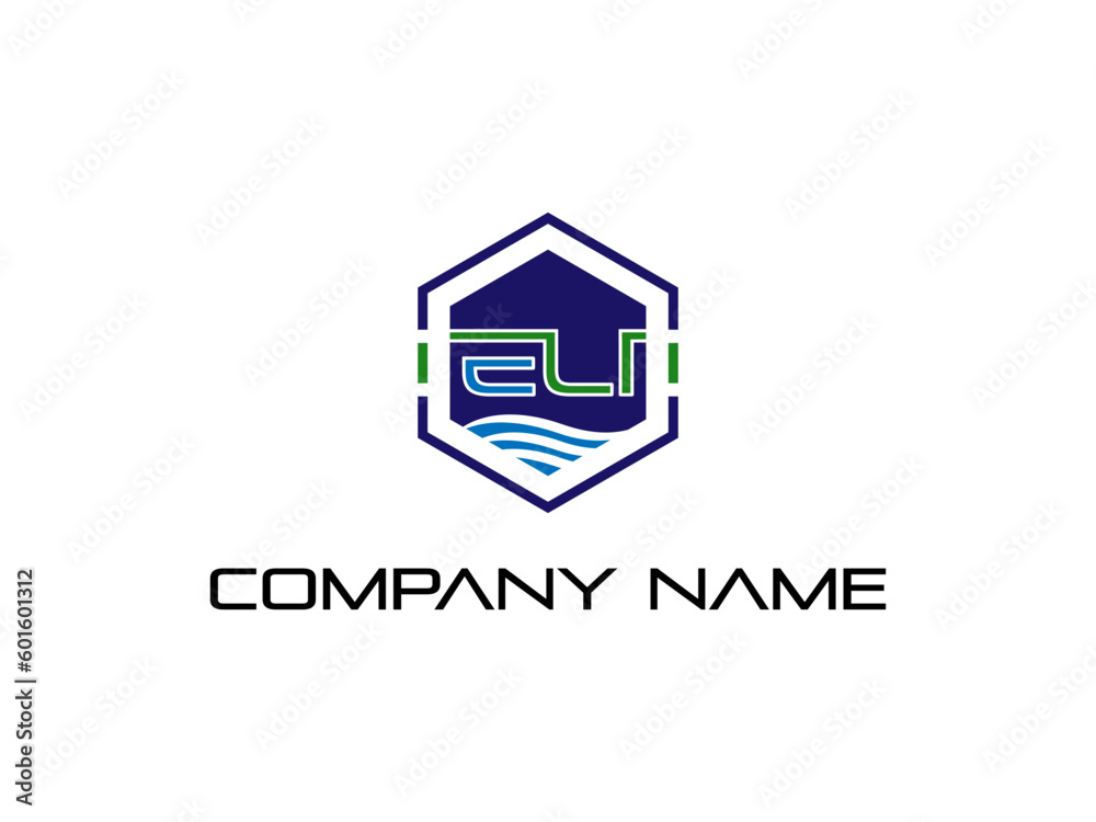 Fototapeta premium Modern abstract digital logo. typography, Creative logo and Minimal technology vector illustration logo. symbol set for artist, modern style Awesome logo in shape a template Mode flat.