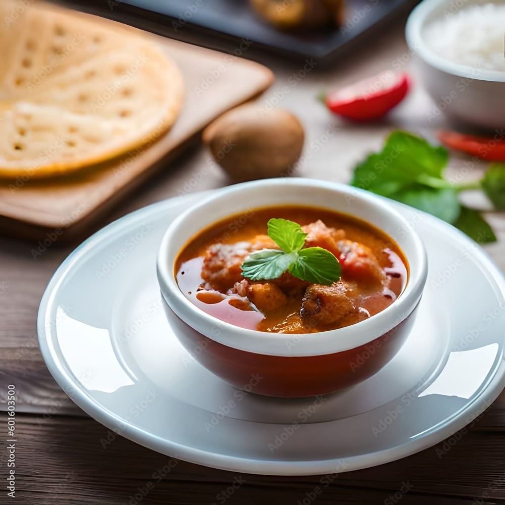 A close up view of food photography, indian food photography generated using AI tools A close up view of food photography, indian food photography generated using AI tools