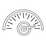 Pressure gauge icon vector icon isolated on white background.
