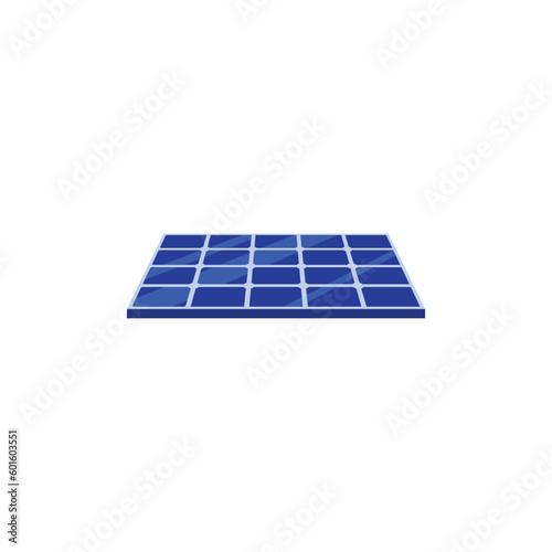 Isometric solar panel vector graphics