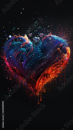 abstract heart shape