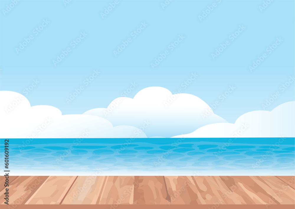 Fototapeta premium 夏の南国イメージ背景