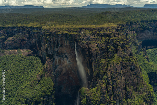 Angel Falls is a waterfall in Canaima National Park in Venezuela. It is the world's highest uninterrupted waterfall.