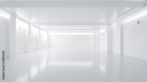 white empty room. gallery template for nft art © LELISAT