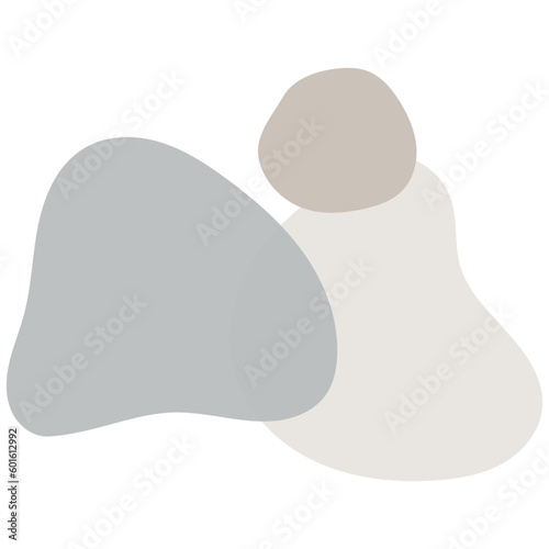 Earth tone irregular freeform shape icon