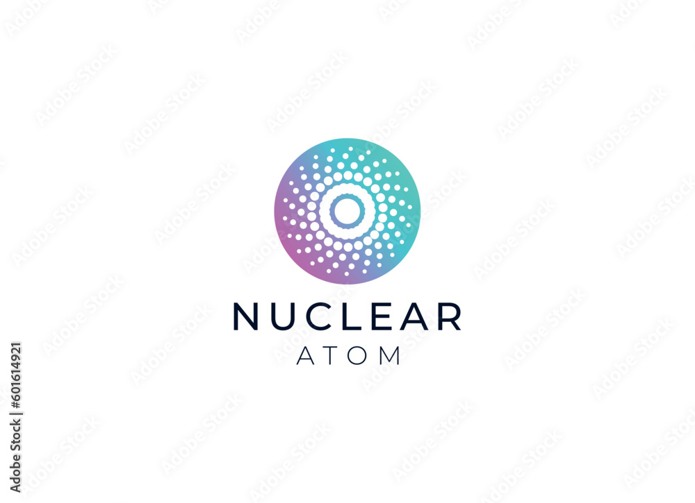 nuclear or atom logo design. Nuclear logo nuclear or atom logo design. Nuclear logo