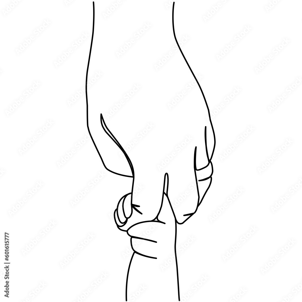 Fathers day line art style vector illustration Fathers day line art style vector illustration
