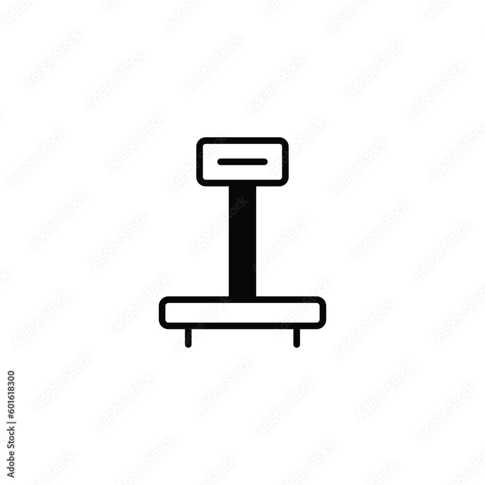 Weight Scale icon design with white background stock illustration Weight Scale icon design with white background stock illustration
