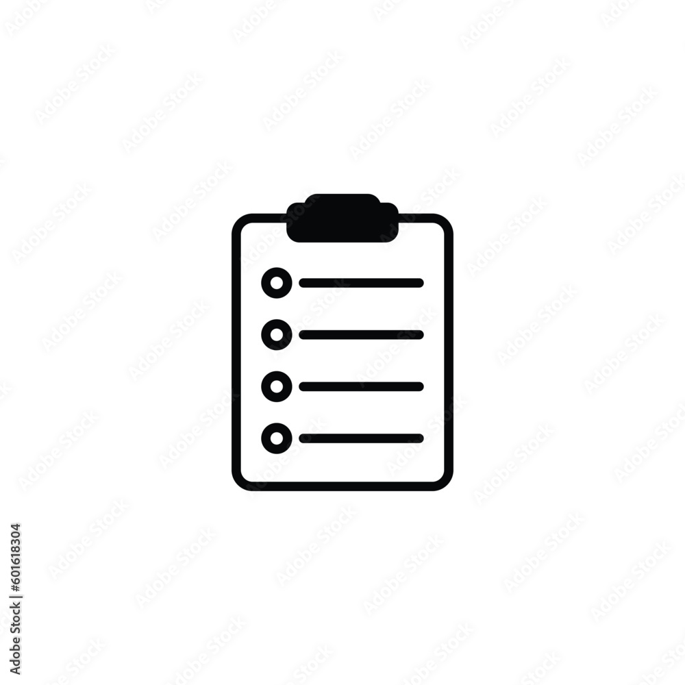 Checklist icon design with white background stock illustration Checklist icon design with white background stock illustration