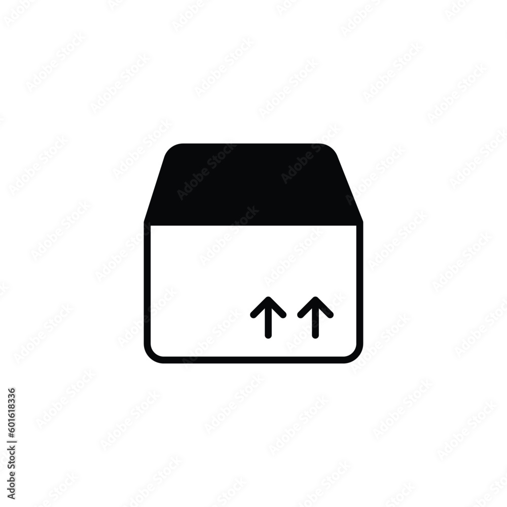 Delivery Box icon design with white background stock illustration Delivery Box icon design with white background stock illustration