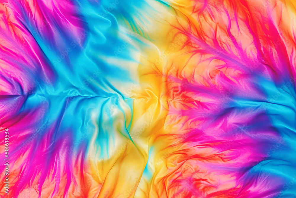 Tie dyed pattern hand dyed on cotton fabric abstract background Tie dyed pattern hand dyed on cotton fabric abstract background