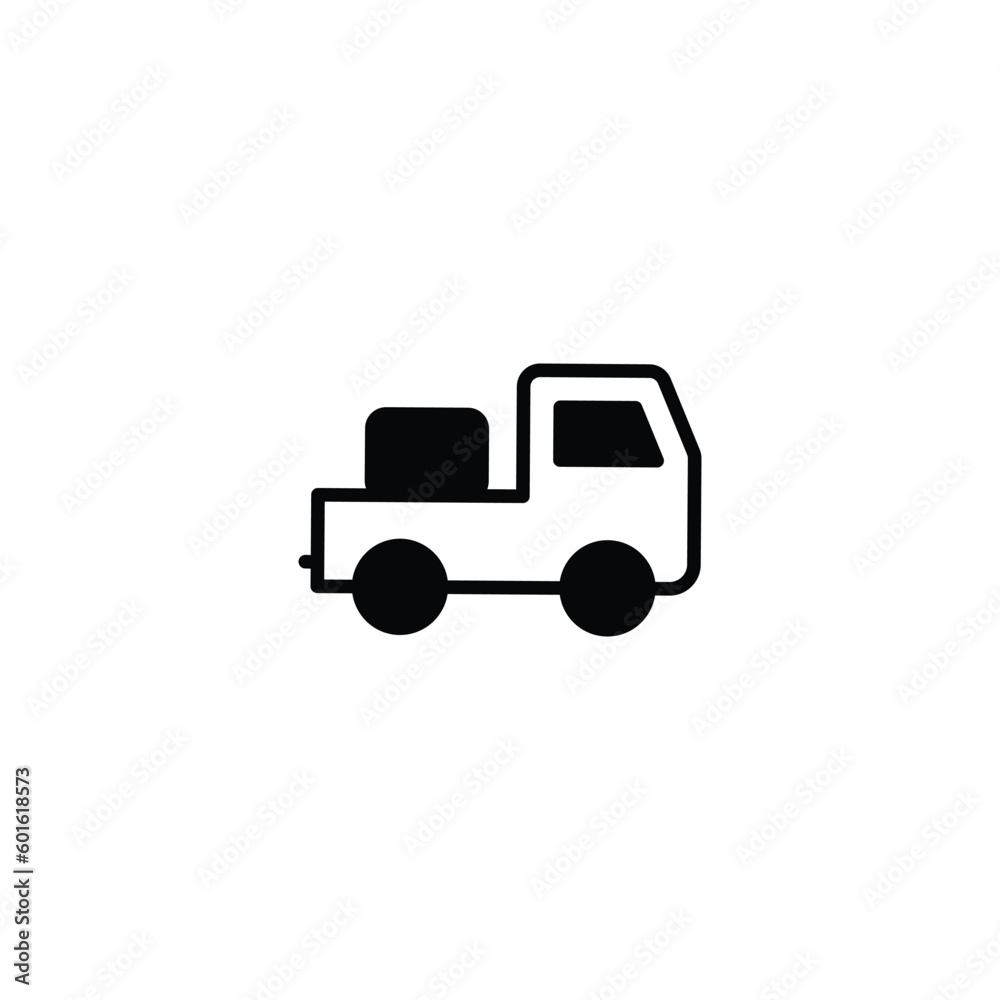 Delivery Truck icon design with white background stock illustration Delivery Truck icon design with white background stock illustration