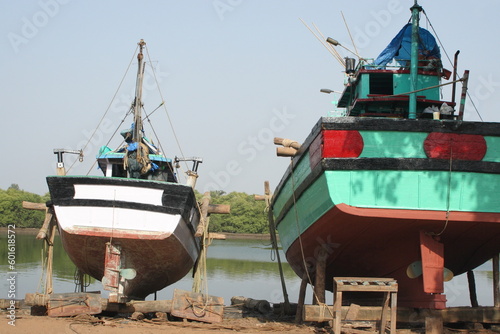 Dry docking of trawlers for repairs