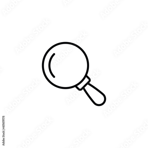 Magnifire icon design with white background stock illustration