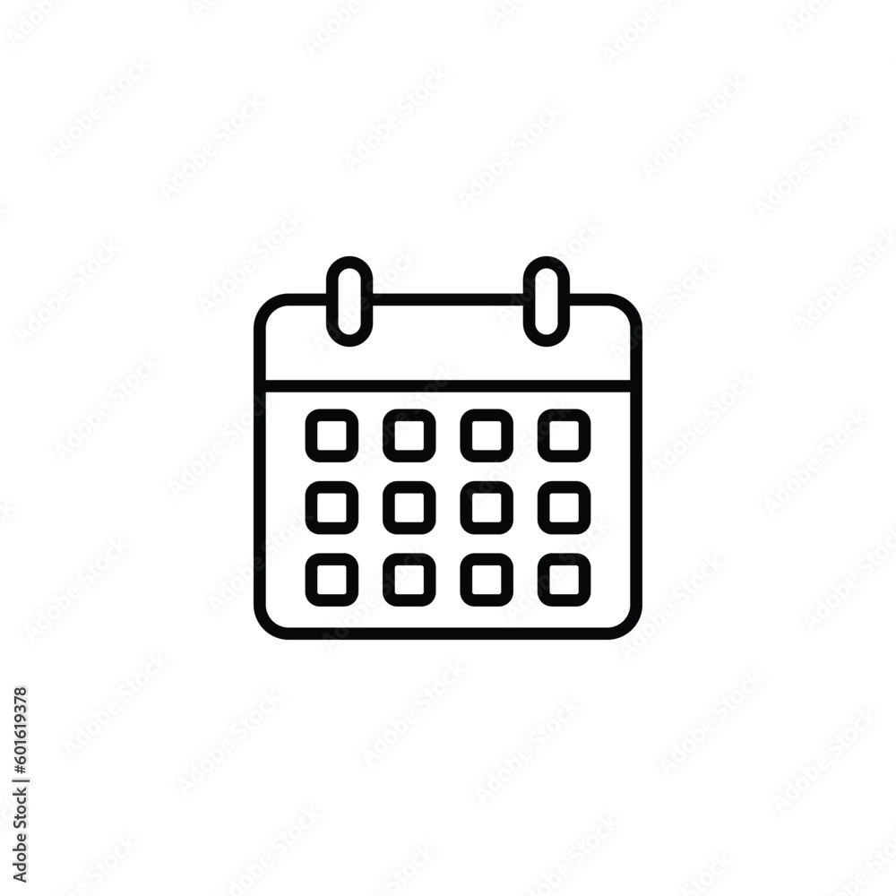 Schedule icon design with white background stock illustration Schedule icon design with white background stock illustration