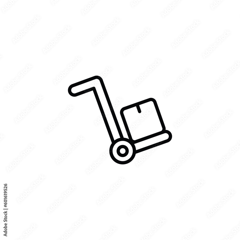 Trolley icon design with white background stock illustration Trolley icon design with white background stock illustration
