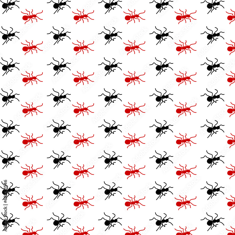 seamless pattern with insects seamless pattern with insects