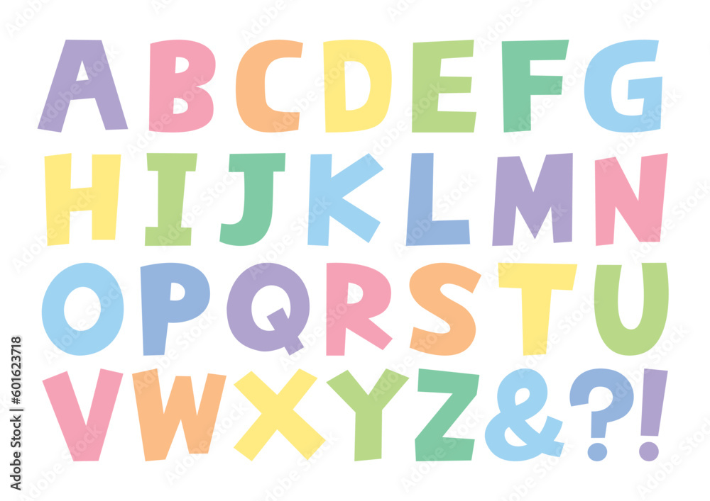 Cute alphabet material (handwritten font)／かわいいアルファベット素材（手書きフォント）