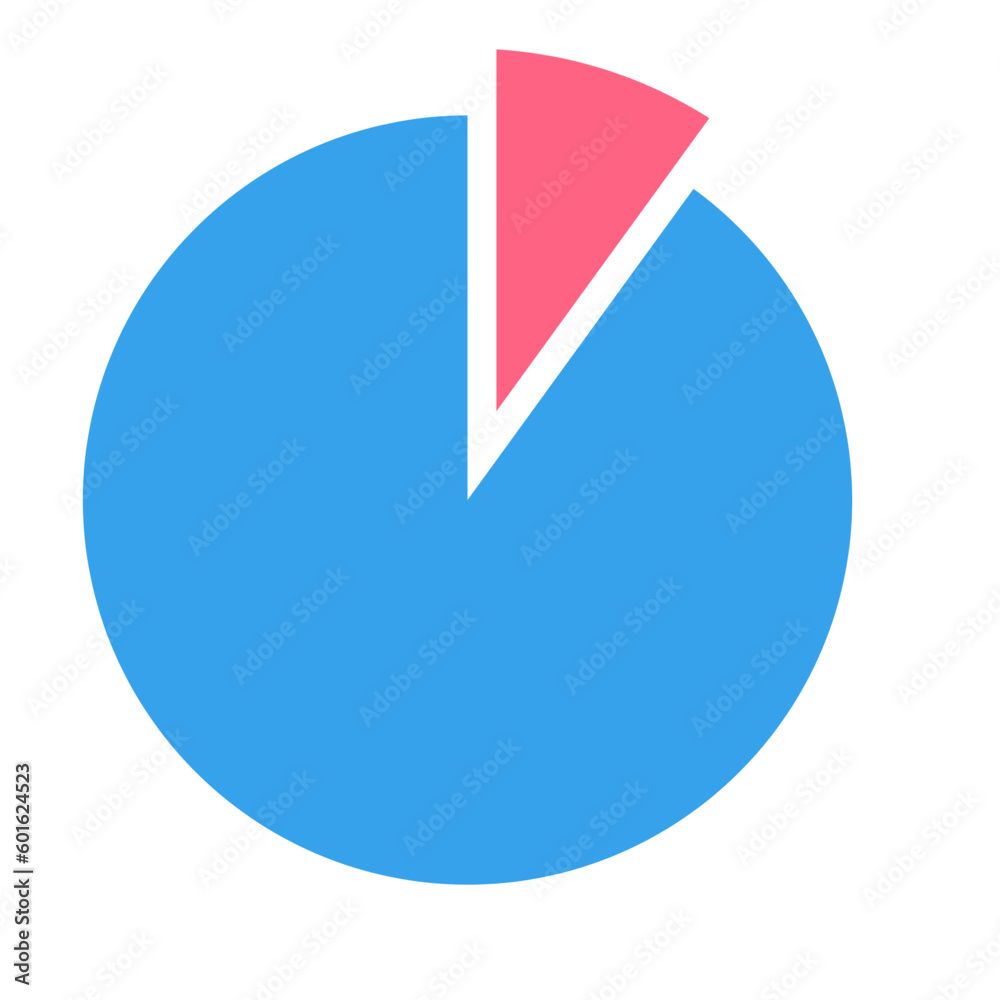 Infographic polar pie chart element Infographic polar pie chart element