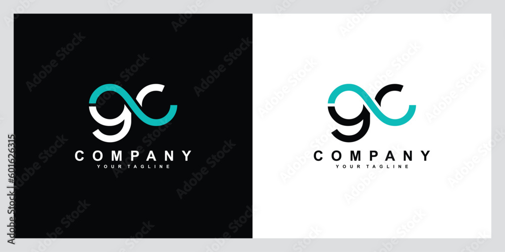Initial GC, CG Alphabets Letters Logo Monogram Stock Vector | Adobe Stock