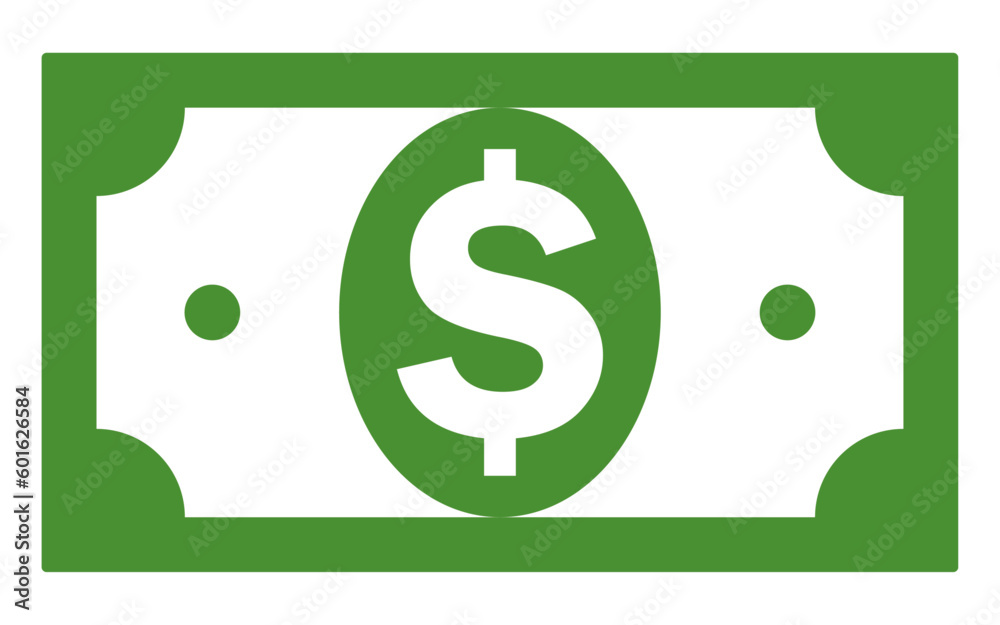 American dollar cash flat icon sign for financial websites and apps. American dollar cash flat icon sign for financial websites and apps.