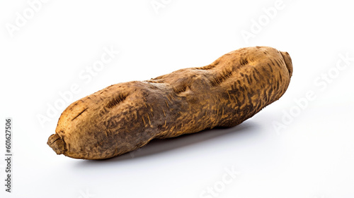 isolated white background photo of Elephant Yam. generative ai