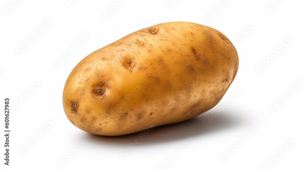 isolated white background photo of Potato. generative ai isolated white background photo of Potato. generative ai