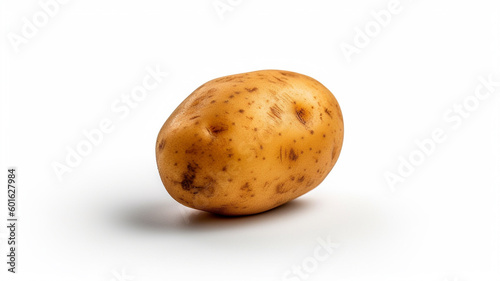isolated white background photo of Potato. generative ai