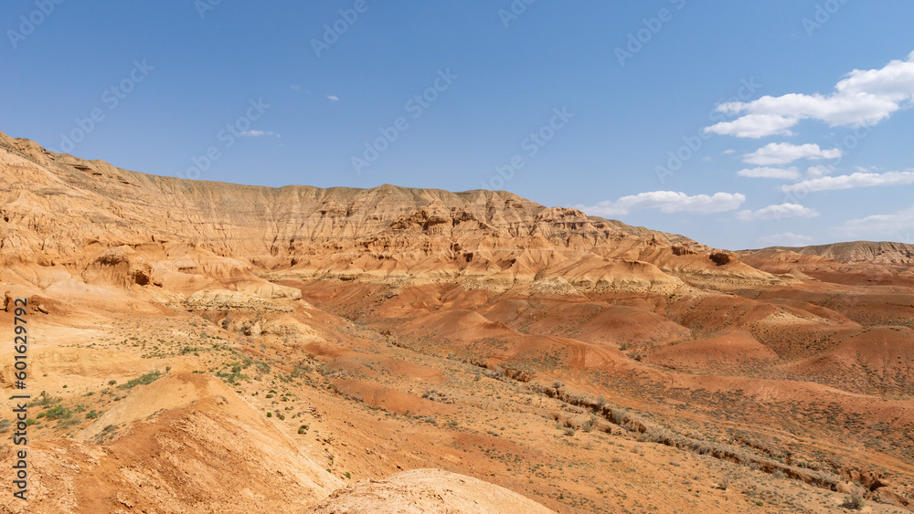red sand mountains. tiger mountains. colored sands. desert