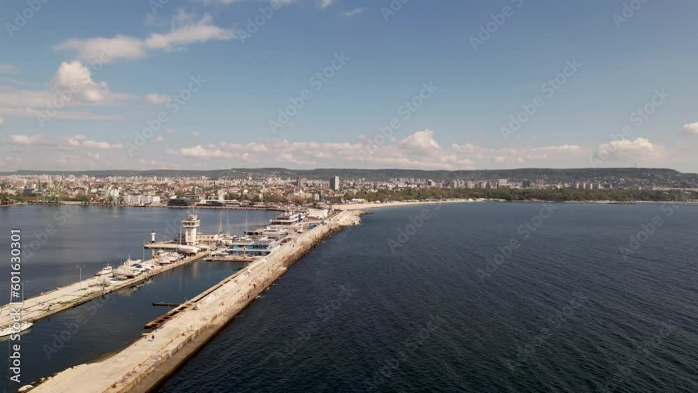 Aerial view of city of Varna, Bulgaria. Varna is the sea capital of Bulgaria. Aerial view of city of Varna, Bulgaria. Varna is the sea capital of Bulgaria.